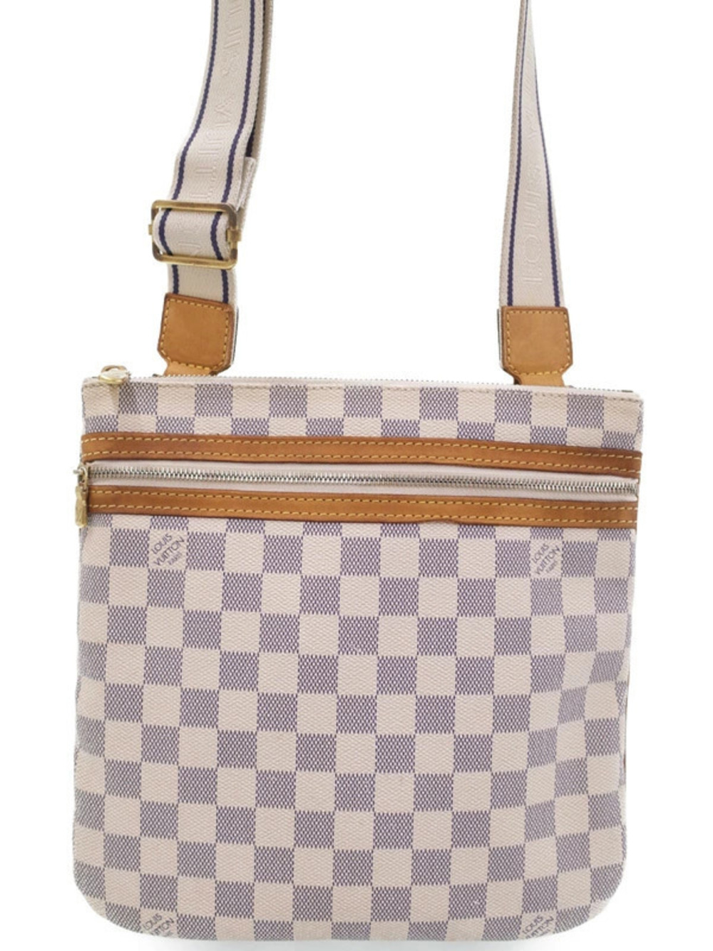 Louis Vuitton Damier Azur White Pochette Bosphore Shoulder Bag